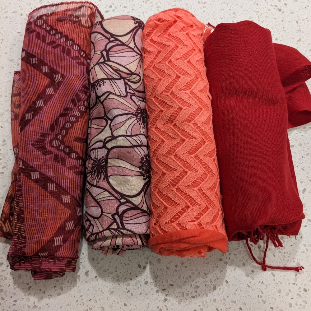 Bundle of 4 Scarves